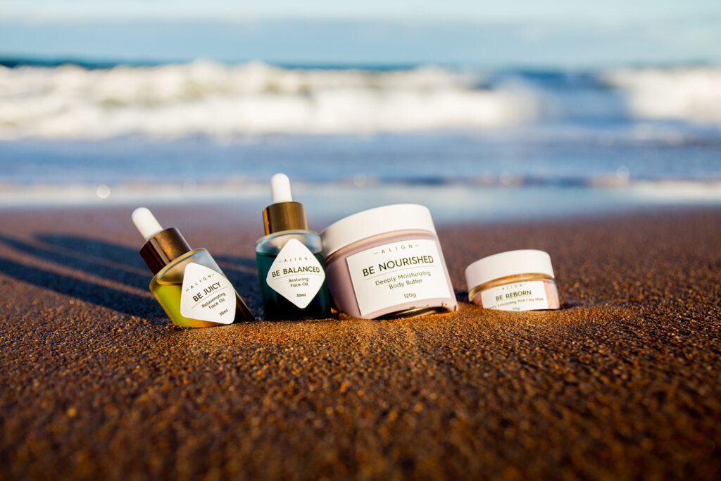 Skincare label packaging