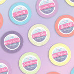 bath bomb sticker labels